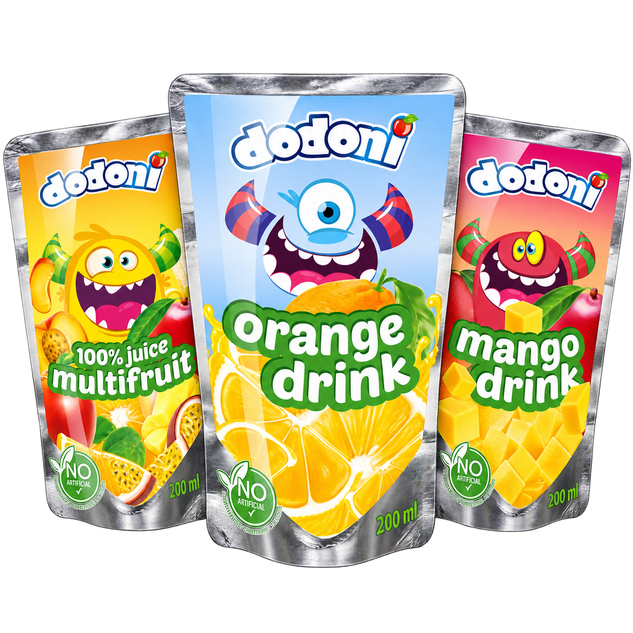 Dodoni pouches<br>full of flavor